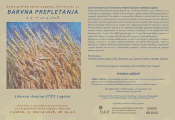 BARVNA PREPLETANJA / razstava likovne skupine UTŽO Logatec