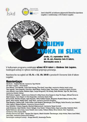 V OBJEMU ZVOKA IN SLIKE, območna otroška likovna razstava
