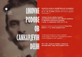 LIKOVNE PODOBE OB CANKARJEVIH DELIH, območna razstava odraslih likovnikov