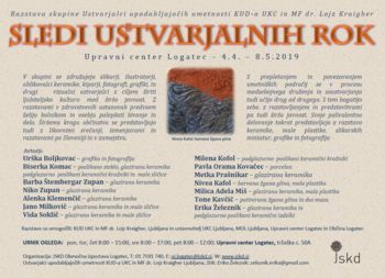 SLEDI USTVARJALNIH ROK, likovna razstava