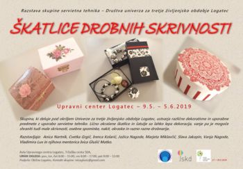 ŠKATLICE DROBNIH SKRIVNOSTI, razstava dekorativnih izdelkov