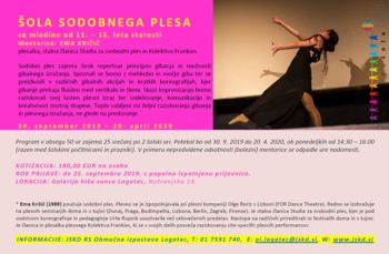 RAZPIS/  ŠOLA SODOBNEGA PLESA / za mladino
