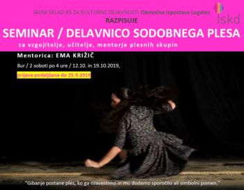 RAZPIS/  SEMINAR-DELAVNICA SODOBNEGA PLESA / za mentorje