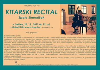 Kitarski recital Špele Simonišek