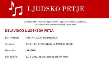 Delavnica ljudskega petja z Dr. Uršo Šivic