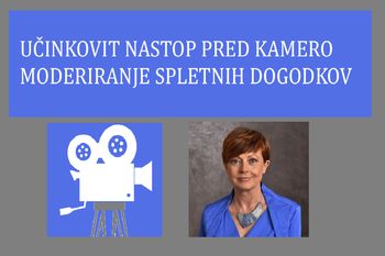 razpisujemo delavnico Nastopanje pred kamero in moderiranje spletnih dogodkov