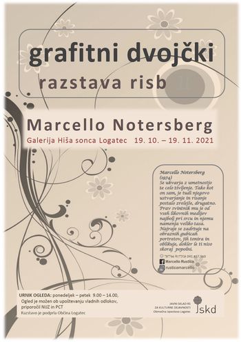 Grafitni dvojčki, razstava risb Marcella Notersberga