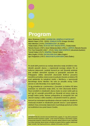 TLK / Območni zborovski BOOM, 52. območna revija otroških in mladinskih zborov občine Logatec