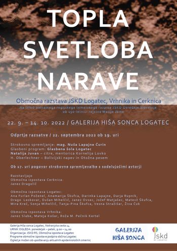 JSKD / TOPLA SVETLOBA NARAVE, območna razstava odraslih likovnikov ob jubilejnem letu Riharda Jakopiča