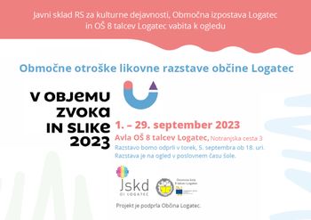 V OBJEMU ZVOKA IN SLIKE 2023, območna otroška likovna razstava