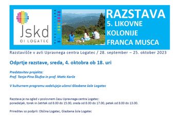 ODPRTJE RAZSTAVE UDELEŽENCEV 5. MUSCOVE LIKOVNE KOLONIJE