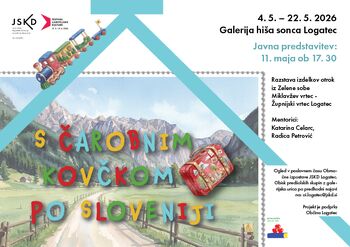 S čarobnim kovčkom po Sloveniji, otroška likovna razstva