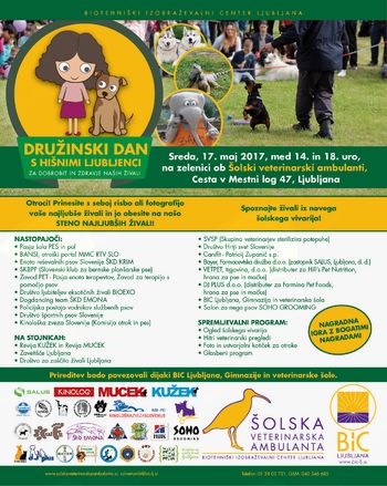 BIC Ljubljana vabi na 3. Družinski dan s hišnimi ljubljenci BIC Ljubljana vabi na 3. Družinski dan s hišnimi ljubljenci