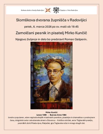 Zamolčani pesnik in pisatelj Mirko Kunčič