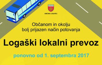 Logaški lokalni prevoz ponovno od 1. septembra dalje