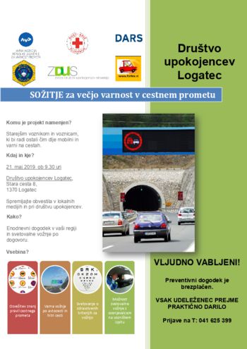 Program SOŽITJE - Preventivni dogodek za seniorje in upokojence