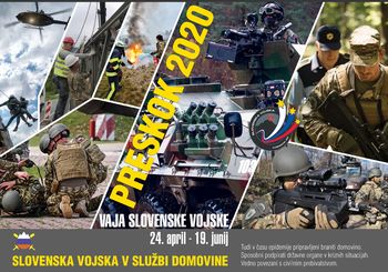 Slovenska vojska vzdržuje pripravljenost in nadaljuje niz vaj Preskok 2020