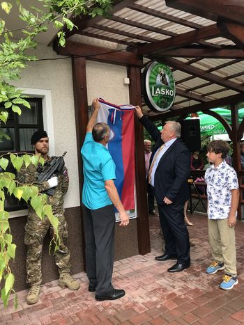 Odkritje plošče padlemu Maistrovemu borcu Matevžu Jerebu