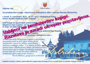 Predstavitev knjige - Spod krova Dolšajnove hiše , PRILOŽNOSTNA RAZSTAVA JE ZARADI UKREPOV PRESTAVLJENA