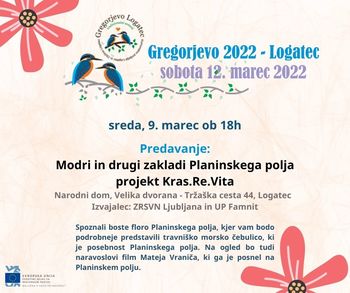 Predavanje: Modri in drugi zakladi Planinskega polja Kras.Re.Vita