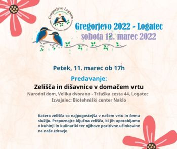 Predavanje: Zelišča in dišavnice v domačem vrtu