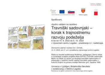 Travniški sadovnjaki - korak k trajnostnemu razvoju podeželja