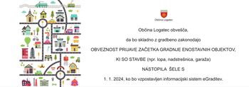 Obveznost prijave začetka gradnje enostavnih objektov nastopi šele s 1. 1. 2024