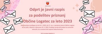 Komu bodo letos podeljena priznanja Občine Logatec?