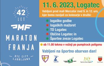 Maraton Franja 2023 in športno dogajanje v Logatcu