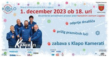 Odprtje drsališča in prižig prazničnih luči s Klapo Kamerati