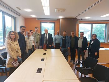 Župan Občine Logatec Berto Menard sprejel delegacijo učiteljev iz Turčije