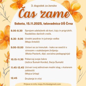 ČAS ZAME - 3.dogodek za ženske