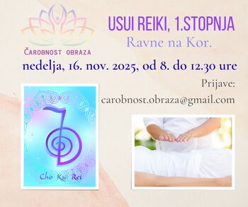 USUI REIKI tečaj - 1.stopnja * Ravne na Kor.