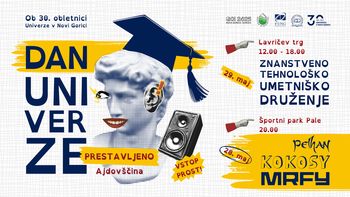 Dan Univerze v Novi Gorici prestavljen na 28. in 29. maj 2025