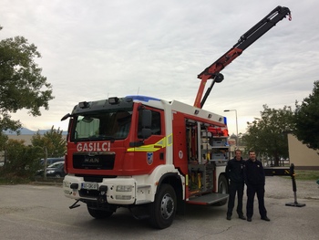 Slavnostna predstavitev novega vozila in prikaz vaje reševanja