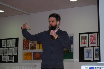 Obisk pisatelja Žige X Gombača