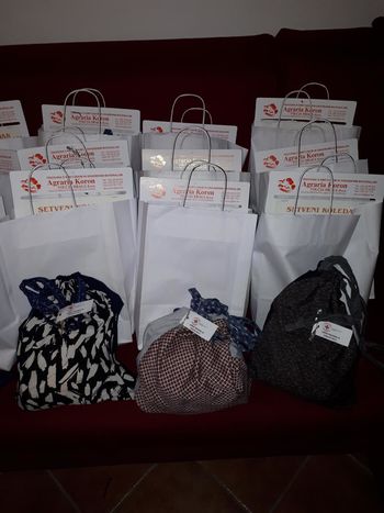 Obdaritev najstarejših krajanov Goč