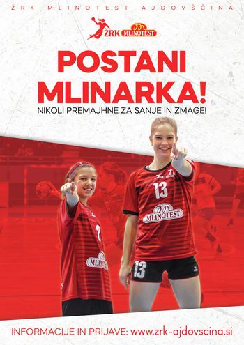 Nikoli premajhne za sanje in zmage! Postani Mlinarka! Nikoli premajhne za sanje in zmage! Postani Mlinarka!