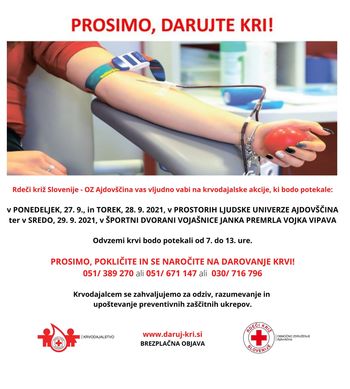 Krvodajalske akcije Krvodajalske akcije