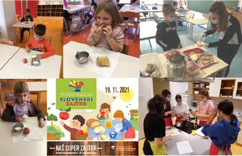 Tradicionalni slovenski zajtrk na OŠ Šturje z gosti Tradicionalni slovenski zajtrk na OŠ Šturje z gosti