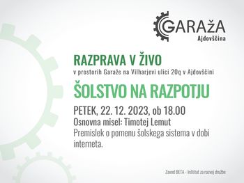 Decembrske strokovne razprave v Garaži
