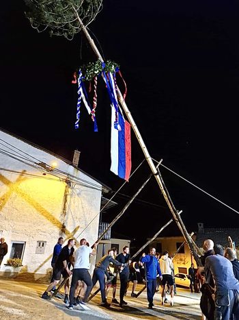 Dvigovanje mlaja v Gaberjah