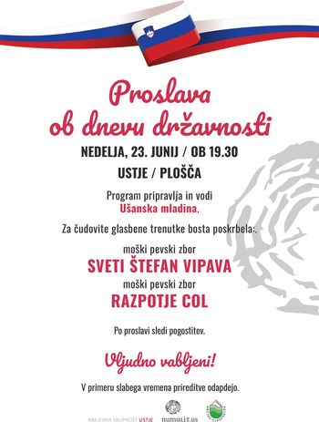 Proslava ob dnevu državnosti na Ustju