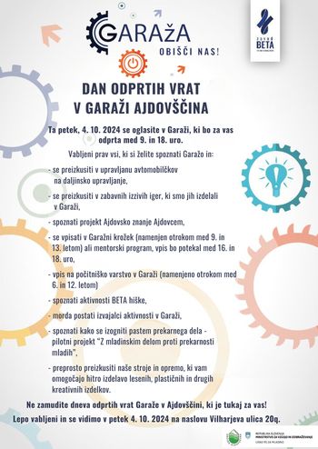 Dan odprtih vrat v Garaži
