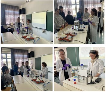 Obisk strokovnjakinj podjetja Sartorius BIA Separations na OŠ Šturje