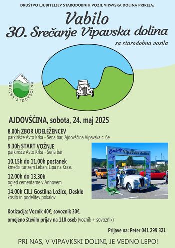 Rally starodobnikov Vipavska dolina