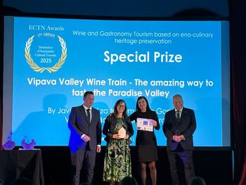 Posebno priznanje za Vinski vlak Vipavska dolina
