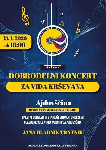 Dobrodelni koncert Lions kluba Zemono
