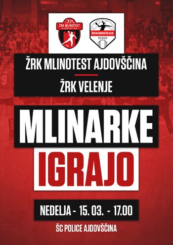 ŽRK Mlinotest vabi na tekmi 1. SRL (končnica) & Pokal Slovenije