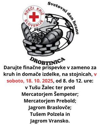 Vljudno vabljeni na Drobtinico, v soboto, 18. oktobra, od 8. do 12. ure!